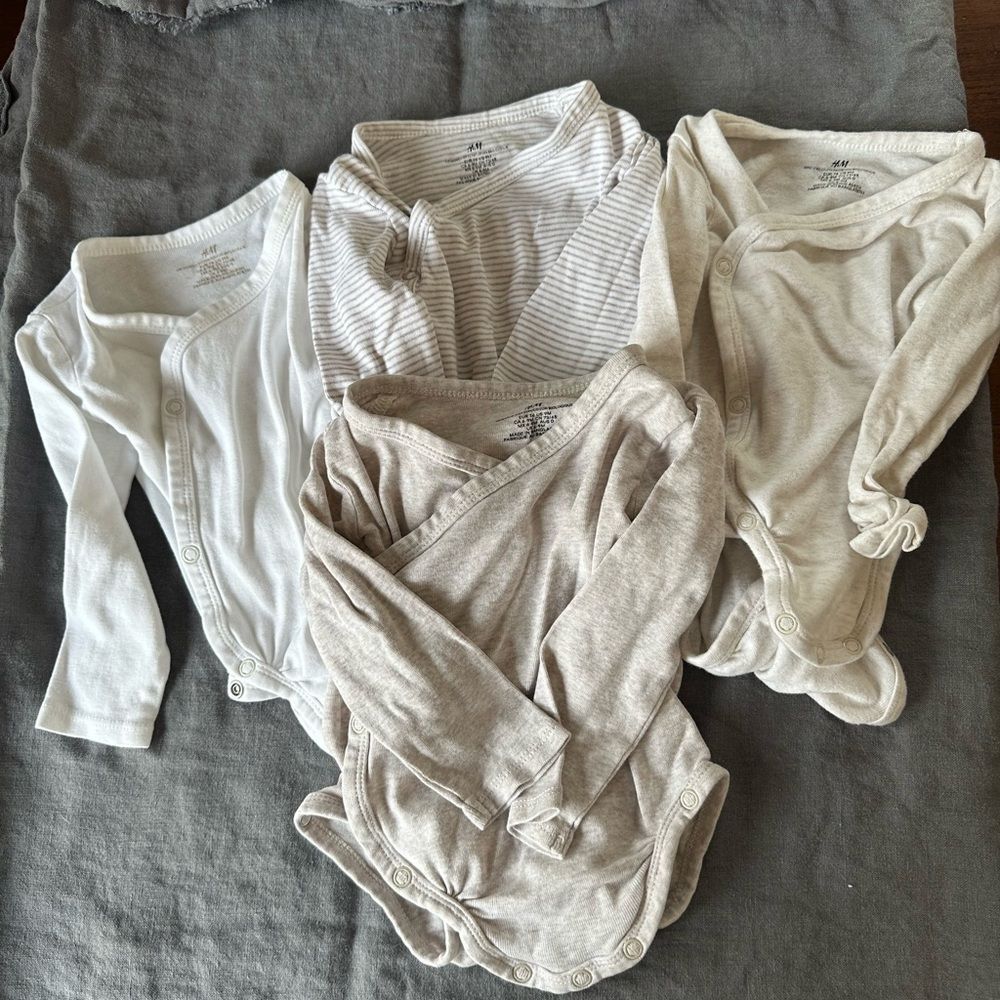 organic cotton bundle of kimono onesies